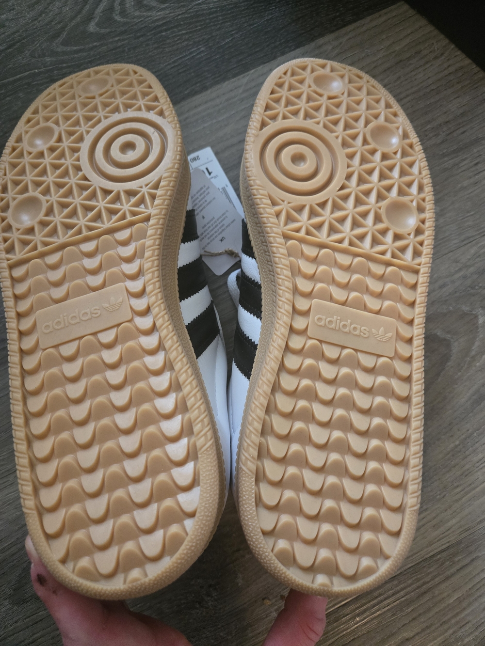 Adidas Samba White Black Gum Sole Sneakers Womens Size 11 NWT - Picture 7 of 7